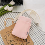 Weiyinxing Fashion Mobile Phone Bag Women's Messenger Bag All-match Mini Small Crossbody Bag Hanging Neck Coin Purse Vertical Handbag