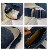 weiyinxing Patchwork Denim Tote Bag Designer Letters Women Handbags Luxury Shoulder Crossbody Bags Casaul Big Shopper Purses 2023