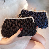 Weiyinxing Women Evening Bag Brand Party Banquet Glitter Satin For Ladies Wedding Clutches Handbag Banquet Shoulder Bags