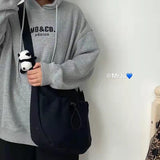 Weiyinxing Women's Bag Canvas Harajuku College Style Korean Leisure Versatile Bag Messenger Bag