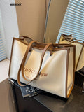 Weiyinxing Capacity Canvas Shoulder Tote Bags For Women Luxury Designer 2023 Casual Travel Shopping Work Fashion New PU Handbags