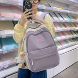 weiyinxing Female Male Big BookBag Girl Boy Laptop College Backpack Lady Men Travel Leisure Student Packet Women Nylon School Bags