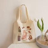 Weiyinxing Canvas Bag Female One-shoulder Student Large-capacity Literary and Artistic Portable Canvas Bag 2023 New Korean Style