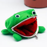 Weiyinxing Adorable Anime Frog Wallet Coin Purse Key Chain Cute Plush Frog Cartoon Cosplay Purse for Women Bag Accessories