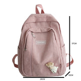 weiyinxing Soft Corduroy Woman Backpack School Backpack for Teenage Girls Harajuku Female Fashion Travel Bag Student Lady Book BagPack