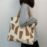 Weiyinxing Canvas Shopping Bags Eco Reusable Foldable Shoulder Bag 2023 New Zipper Large Handbag Tote for Women Shopper Pocket