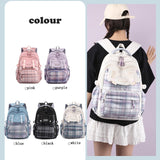 Weiyinxing Waterproof Nylon Student Backpack Fashion School Bags for Teenage Girls Boys Ladies Casual Travel Laptop Rucksack