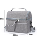 Weiyinxing Bag Reusable Insulated Thermal Bag Women Men Multifunctional 8L Cooler and Warm Keeping Lunch Box Leakproof Waterproof