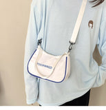 Weiyinxing New Spring Small Bag Female Japanese Simple Sports and Leisure Letter Printing Student One Shoulder Messenger Bag