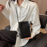 Weiyinxing Versatile Crossbody Bag 2023 New Ins Simple Soft Leather Shoulder Bag Women Light Zero Wallet Mobile Bag