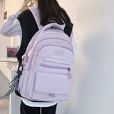 weiyinxing Women Backpack Nylon Female Harajuku School Bag College Book Lady Travel Backpack Kawaii Fashion Girl Bag Men Student New