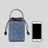 weiyinxing Square Diamonds Women Handbags Shinny Rhinestone Shoulder Crossbody Bags Luxury Glitter Evening Party Bags Small Purses