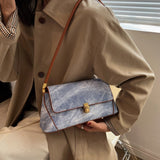 Weiyinxing Women Bags Fashion Handbags 2023 New Trend Handbags Retro Denim Shoulder Underarm Bag Casual Women Shoulder Pack Quality Flap