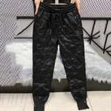 Weiyinxing Winter Cotton Trousers Women's Snow Waterproof Warm Pants 2023 New Winter Drawstring Thicken Casual Harem Pants