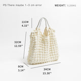 weiyinxing Bubble Large Capacity Tote Bag Designer Quilted Women Shoulder Bags Soft Nylon Handbags Big Puff Shopper Purses 2023