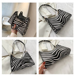 weiyinxing Women's Bag Zebra Bolsas Print Women Luxury Handbag PU Leather Underarm Shoulder Bags Female Design Totes Purse Pouch