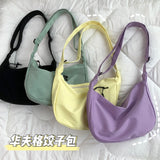 Weiyinxing Crossbody Bags Simple Versatile Women Shoulder Bag nylon Material Zipper Book Messenger Bags