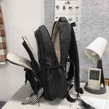 weiyinxing Women Backpack Nylon Female Harajuku School Bag College Book Lady Travel Backpack Kawaii Fashion Girl Bag Men Student New