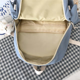weiyinxing Kawaii Nylon Women Backpack Fashion Waterproof Rucksack for Teen Girls School Bag Cute Student Bookbag Travel Mochila