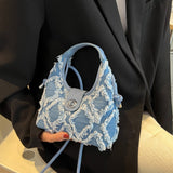 Weiyinxing All-match Denim Bag for Women Fashion High Quality Shoulder Crossbody Bags New Trend Designer Female Handbags Purse totes