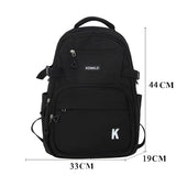 weiyinxing Fashion Teenager Waterproof Bookbag for High School Girls Boys School Bag Nylon Black Backpack Women Laptop Mochila