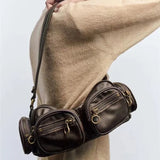 Weiyinxing Stylish Handlebags for Women PU Underarm Bags Leisure Armpit Bag Shopping Shoulder Bags Female Fashion Handbag