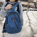 weiyinxing Canvas Travel Denim Book Bag Ladies Kawaii Backpack Women Leisure School Bag Girls Male Laptop College Backpack Fashion