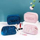 Weiyinxing New Fashionable Hot Stamping Starry Sky Toiletry Bag Women 2PCS In One Large-capacity Makeup Bag Cosmetic Organizer Bag