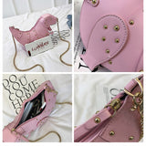 weiyinxing Dinosaur Shaped Crossbody Bag for Women Designer Rivet T-Rex Shoulder Bag Funny Pu Leather Cute Small Purses for Girls