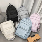 Weiyinxing Women Backpack Nylon Female Harajuku School Bag College Book Lady Travel Backpack Kawaii Fashion Girl Bag Men Student New