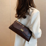 Weiyinxing Leather Crossbody Bags for Women 2023 Vintage Latest Trend Designer Small Handbags Female Solid Color Shoulder Bag