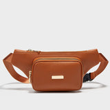 Weiyinxing Waist Packs Women 2023 New Solid Color Chest Bag Multi-functional Girl Model Waist Bag PU Leather High-capacity Casual