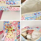 Weiyinxing New Style Fashion Cotton Mommy Shoulder Bag Colorful Pattern Multifunctional Handbag Large Capacity Shopper Tote Bags