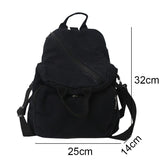 Weiyinxing Girl Travel Brown Bag Fashion Female College Student Backpack Small Cool Women School Bags Ladies Canvas Vintage Backpack