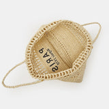 weiyinxing Hollow Straw Tote Bag Designer Letters Paper Woven Women Shoulder Bags Handmade Summer Beach Handbag Large Capacity Purse