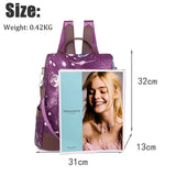 Weiyinxing Oxford Women Backpack Fashion Anti-theft Women Backpacks Print Girls School Bag High Quality Large Capacity Backpack