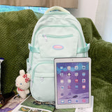 Weiyinxing Female Yellow Travel Student Backpack Girl Kawaii Nylon School Backpack Women Laptop Ladies Cute College Book Bag Fashion