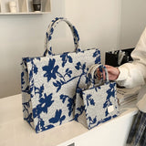 Weiyinxing Style Printing Fabric Big Soft Shoulder Bag for Women 2023 Spring Crossbody Bags New Fashion Trend Brand Office Handbags