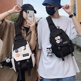 Weiyinxing Bag Female Cross Body Bag Sports Student Shoulder Bag Casual Male Cross Body Bag Japanese Small Backpack