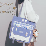 Weiyinxing Capacity Canvas Bag Female Messenger Japanese Versatile Student Class Handbag Lovely Mori Single Shoulder Bag