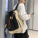 weiyinxing Cute Women Backpacks Men Multi-Pocket Cool Nylon School Backpack for Student Kawaii Laptop Bag Female Girls Book Mochilas