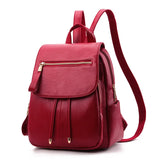 Weiyinxing Women 2023 New Women's Bag Korean Soft Leather Backpack Student Travel Bag