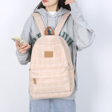 weiyinxing Girl College School Bag Casual New Simple Women Backpack Striped Book Packbags for Teenage Travel Shoulder Bag Rucksack