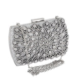 Weiyinxing Wedding Clutch Purse Luxury Women Handbag Design Party Shoulder Bag Flower Hollow Out Pattern Ladies Evening Night Bag