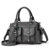 Weiyinxing women 2023 new fashion handbag Korean version soft leather large capacity middle-aged mother shoulder bag