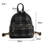 weiyinxing Designer Fashion Women Backpack Mini Soft Nylon Multi-Function Small School Backpack Female Ladies Shoulder Bag Girls Purse