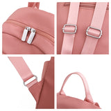 Weiyinxing Women's Nylon Backpack Fashion Trend Travel Rucksack Large Capacity Schoolbag Handbag Lady Simplicity Leisure Both Shoulder Bags