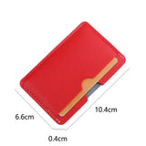 Weiyinxing Slots Ultra-thin ID Credit Card Holder Card Wallet PU Leather Driver's License Cover Bank Card Case Student Meal Wallet