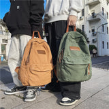 weiyinxing Women Men Canvas Green Bag Fashion Boy Girl Cute College Backpack Male Female Book Travel Backpack Cool Laptop Lady Student Bags