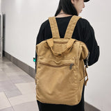 weiyinxing Fashion Women Canvas Knapsack Lovers Shoulder Bag Backpack Simple Schoolbag Men Black Rucksack College School Mochila